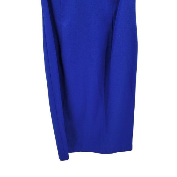 Vintage 80s Nah Nah Petites Dress Set M Royal Blue Pearl Sequin Jacket Midi Glam - Picture 10 of 17